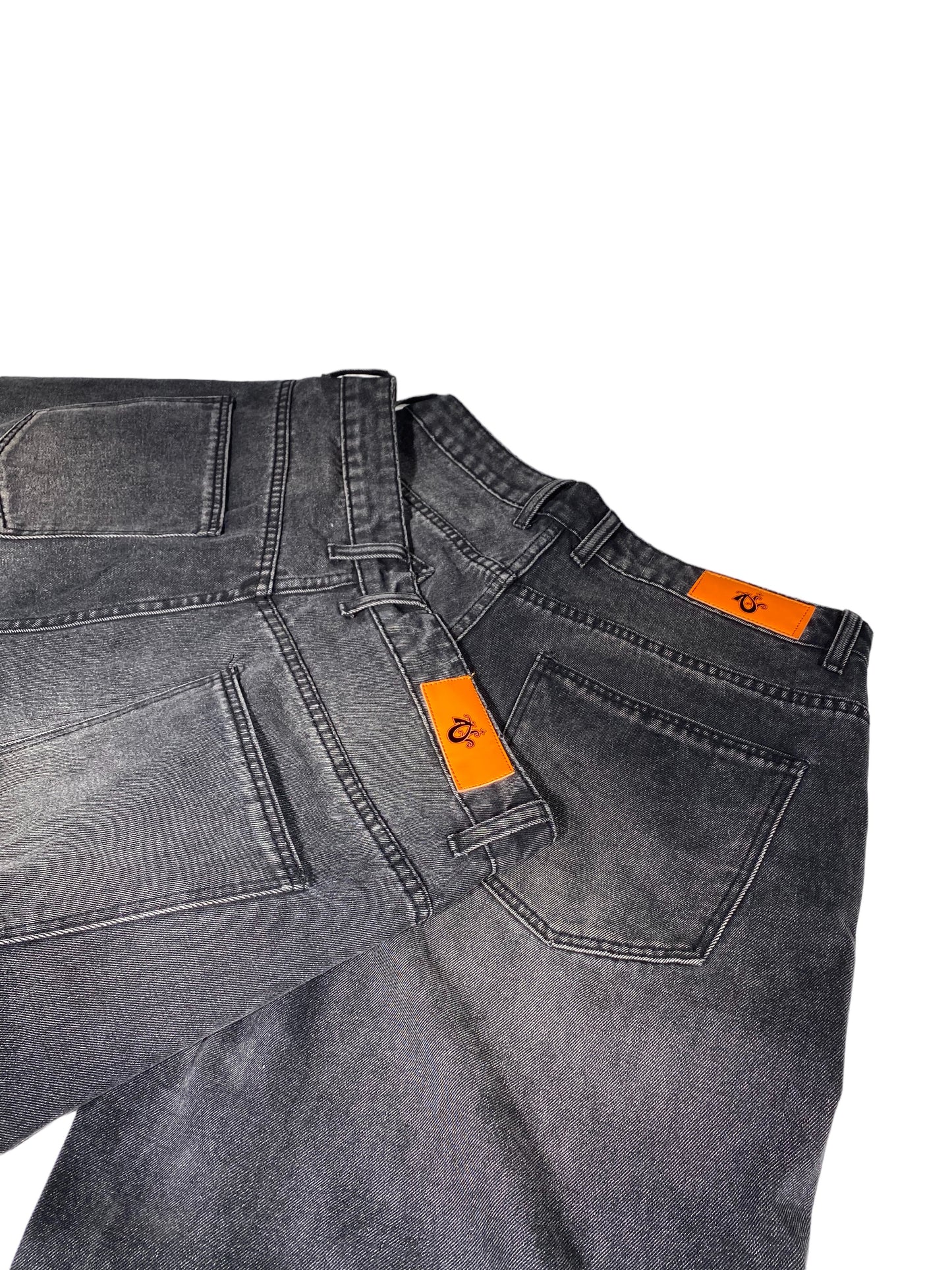 Charcoal washed Cargo Denim